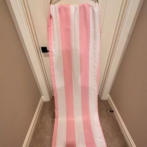 6 Panels of Pink/White strip curtains